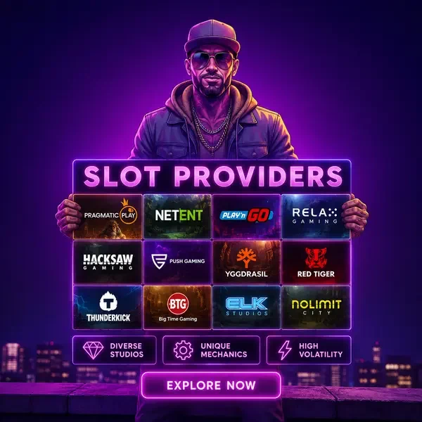Curatore sicuro mostra giochi slot luminosi alla parete espositiva dei provider di BroWinner